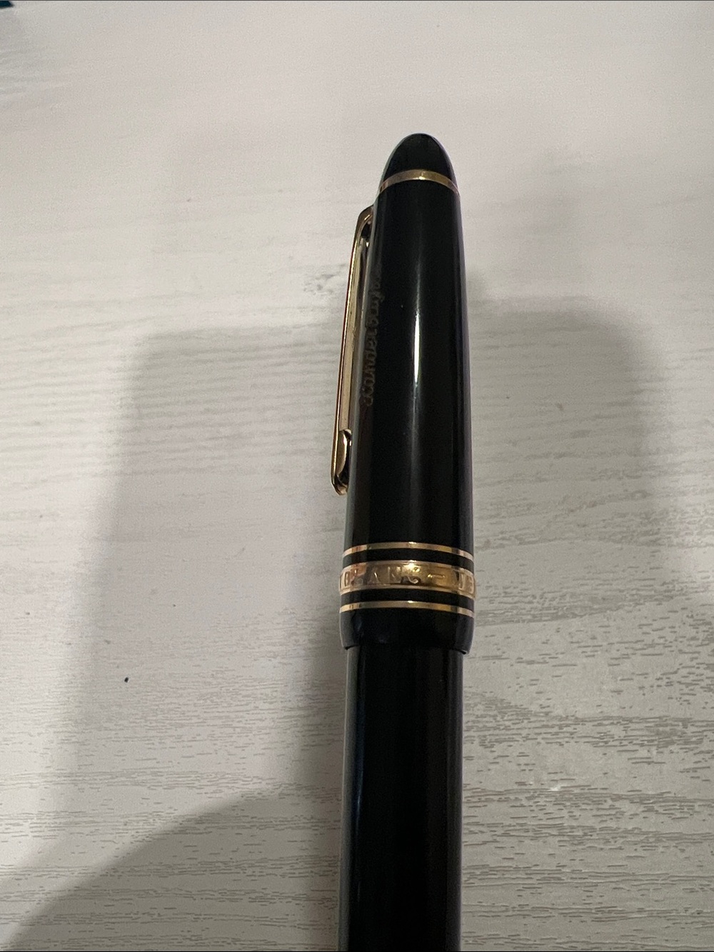 MONTBLANC Meisterstück Ballpoint Pen Gold Name Engraved - Picture 3 of 7
